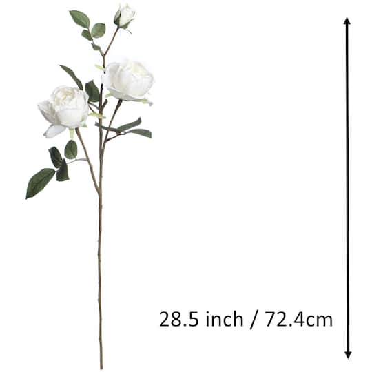 29" White Rose Stem by Ashland®